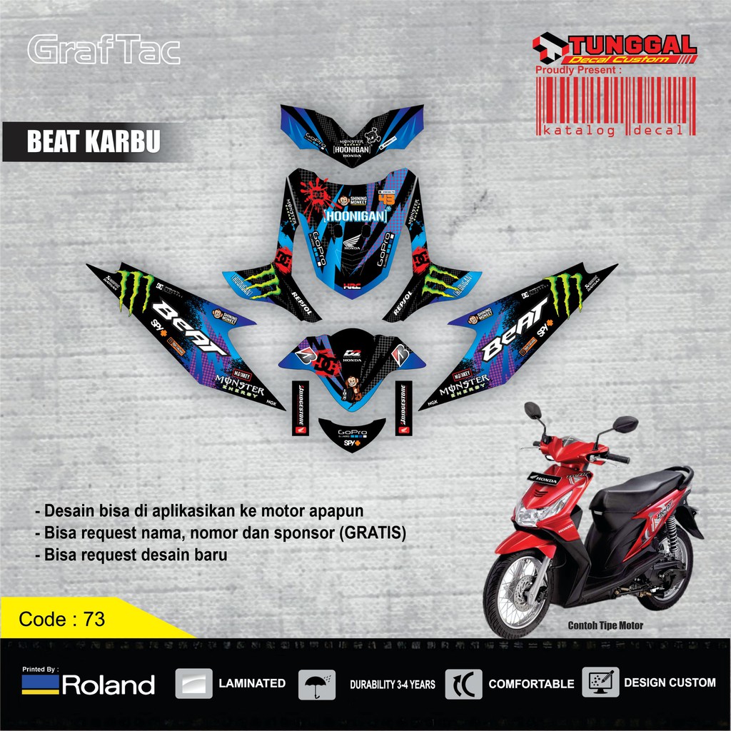 Decal beat karbu monster