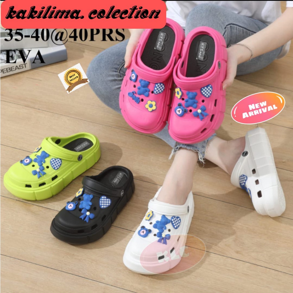 Sandal baim korean perempuan sendal wedges kekinian HYS 9008