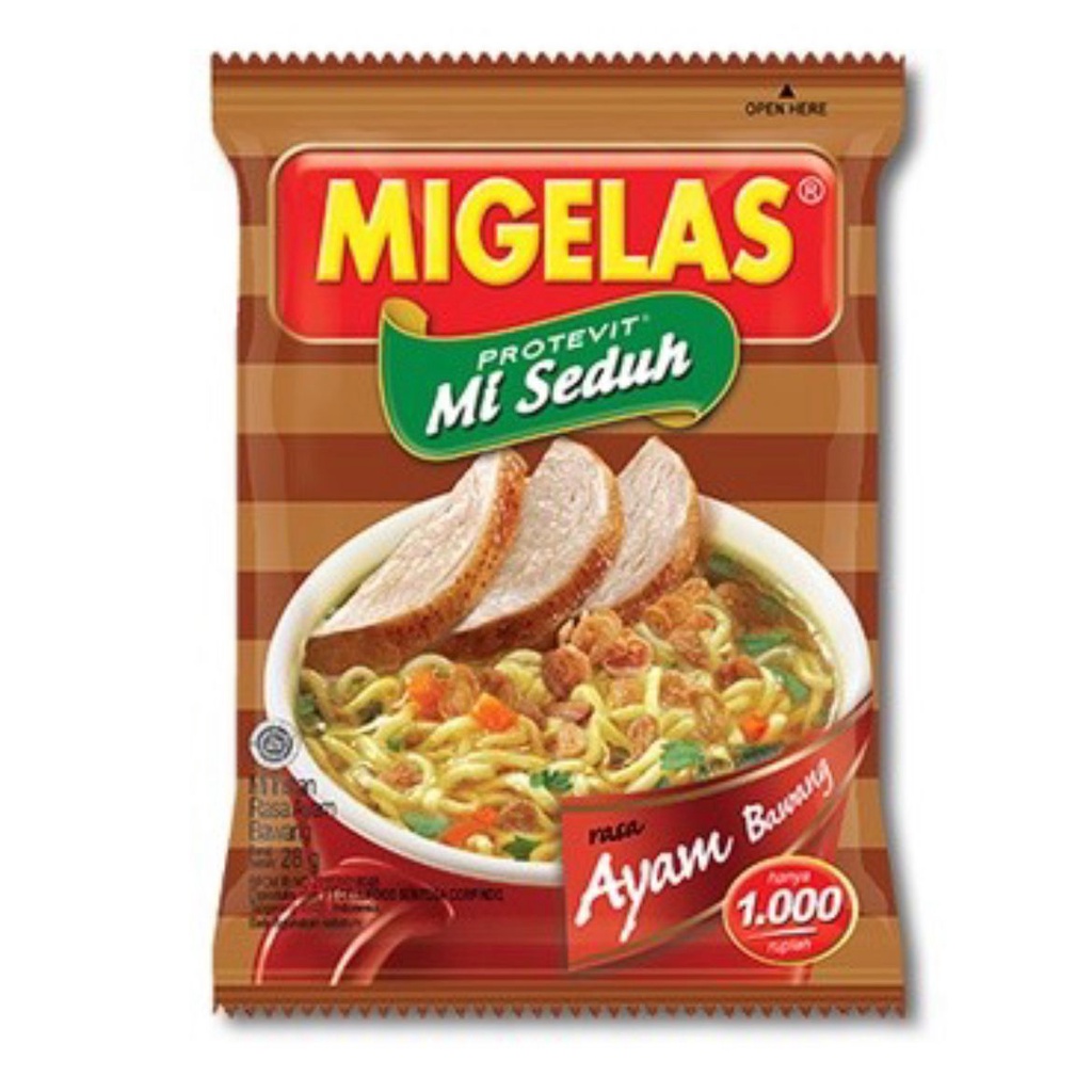 

Mie Gelas / MIGELAS Ayam Bawang 1 Renceng isi 10 pcs @28g
