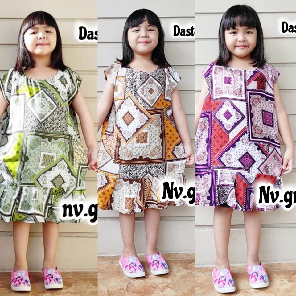 BAJU ANAK DASTER RUFFLE/ REMPEL