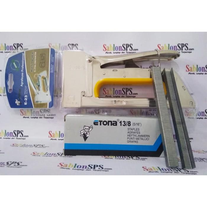 

[Cod] Etona Stapler E 23 Dan Isi Staples 13/8 Isi 5000 Pcs Paket Hemat