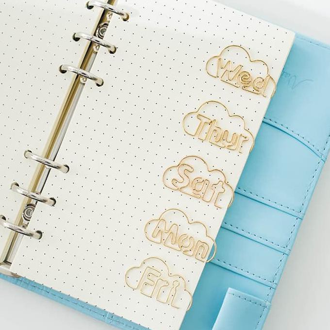 

BEST SELLER Days of the Week Deco Paper Clip - Klip Kertas Unik Pembatas Buku Unik TERJAMIN
