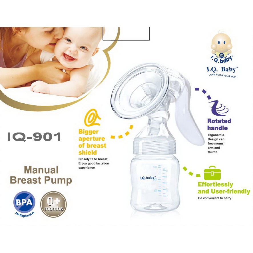 IQ Baby Manual Breastpump Rotated IQ901 / Pompa Asi manual