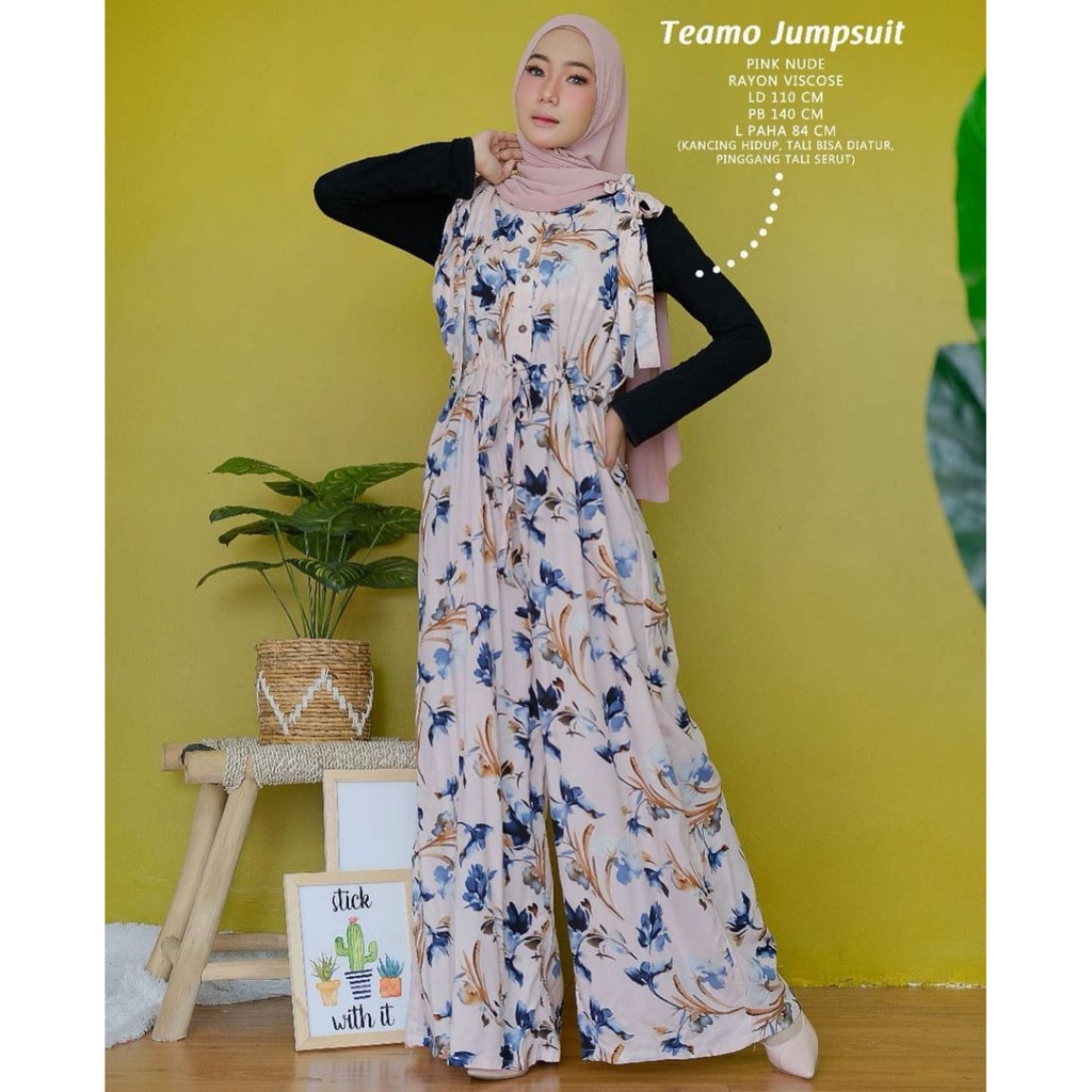 LETHA PEPY TEAMO JUMPSUIT PREMIUM RAYON ORIGINAL100%