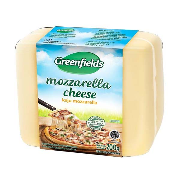 

(GROSIR) keju Mozzarella 20gr - GREENFIELD