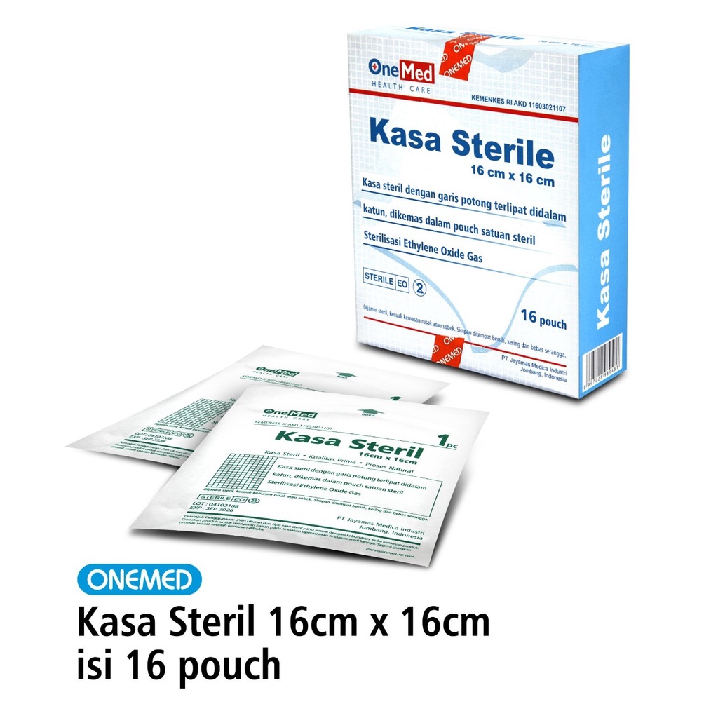 Kasa Steril OneMed 16x16cm box isi16 - KS B16 OJ