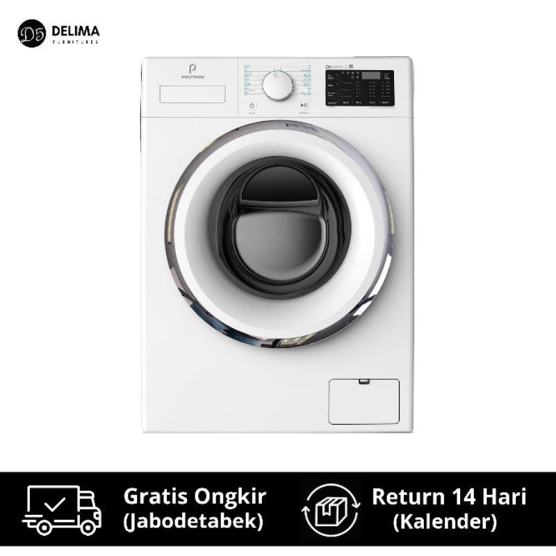 Mesin Cuci Front Loading Inventer Polytron Wonder Wash 8 KG - PFL 8101