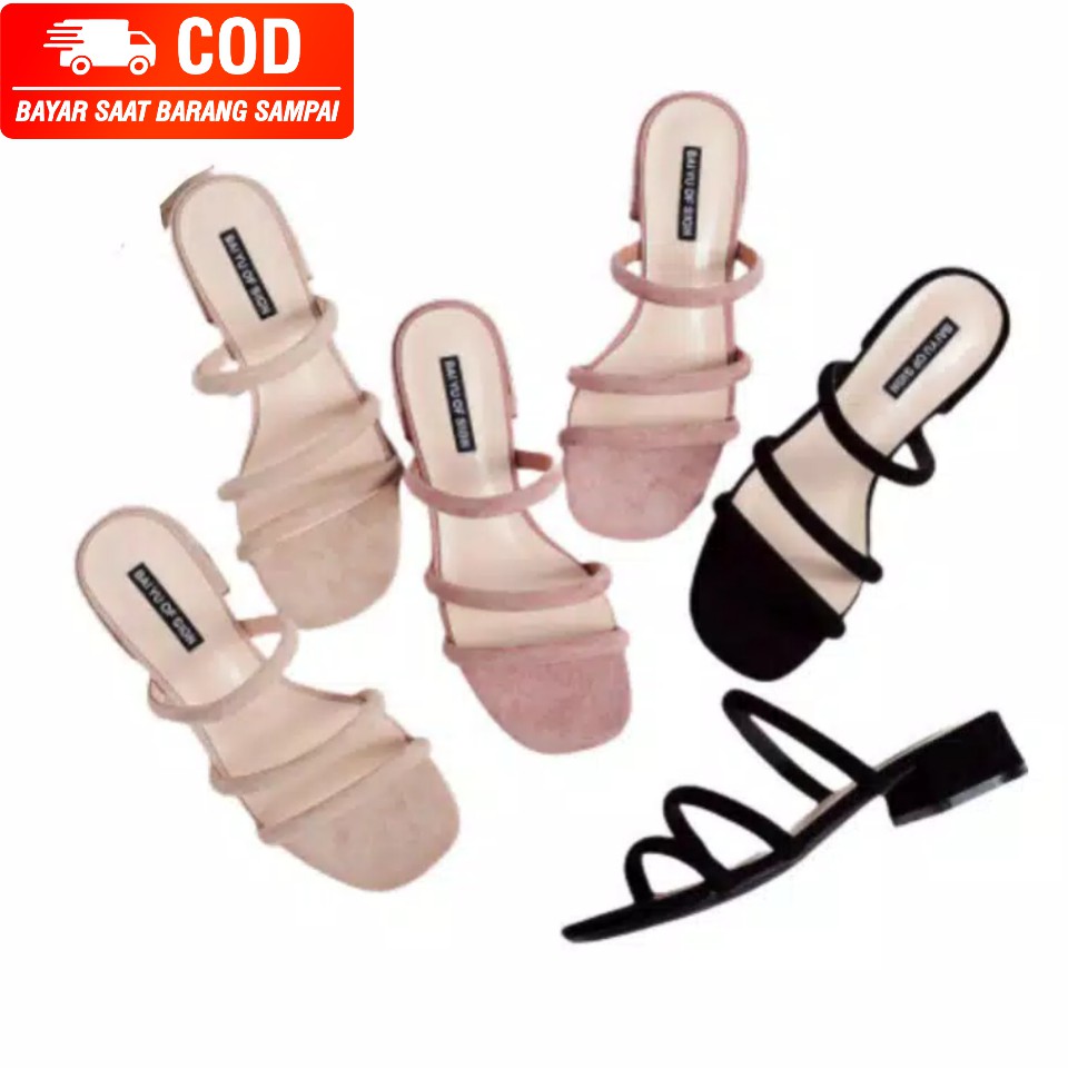 sendal hak tahu/sendal wanita hak tahu/hels hak tahu/sandal hak wanita import