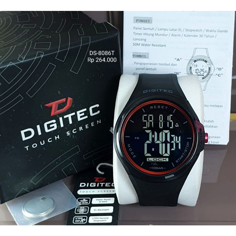 Jam Tangan DIGITEC  DS8086 Touch Screen Watch ORIGINAL Free Box