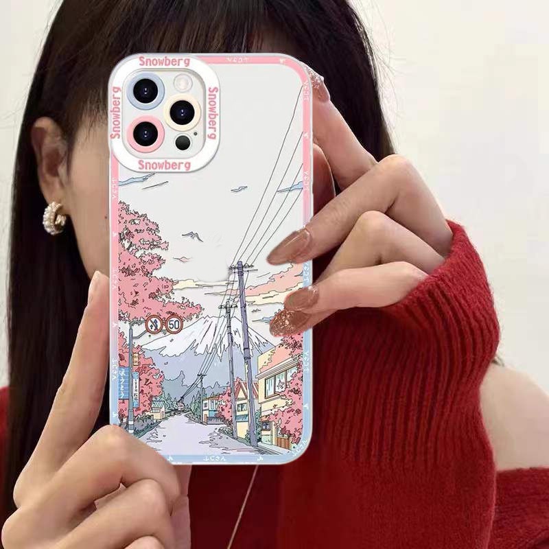 Casing Soft Case TPU Untuk IPhone 14 13 12 11 Pro X XR XS Max 6 6S 7 8 Plus