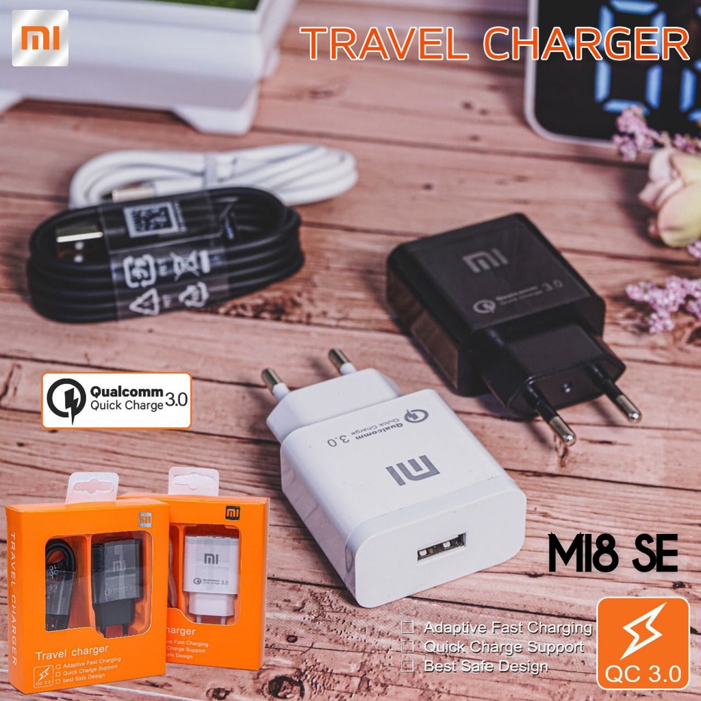 CHARGER MI8 2A SUPER FAST REAL 2A PACKING IMPORT 3.0 FAST CHARGE mikro usb &amp; TYPE-C