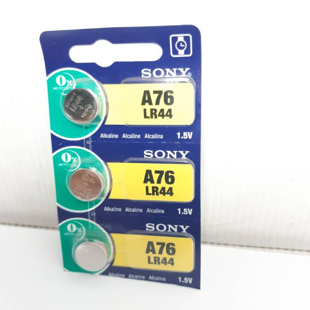 BATERAI SONY ALKALINE A76 LR44 ORIGINAL BATTERIES