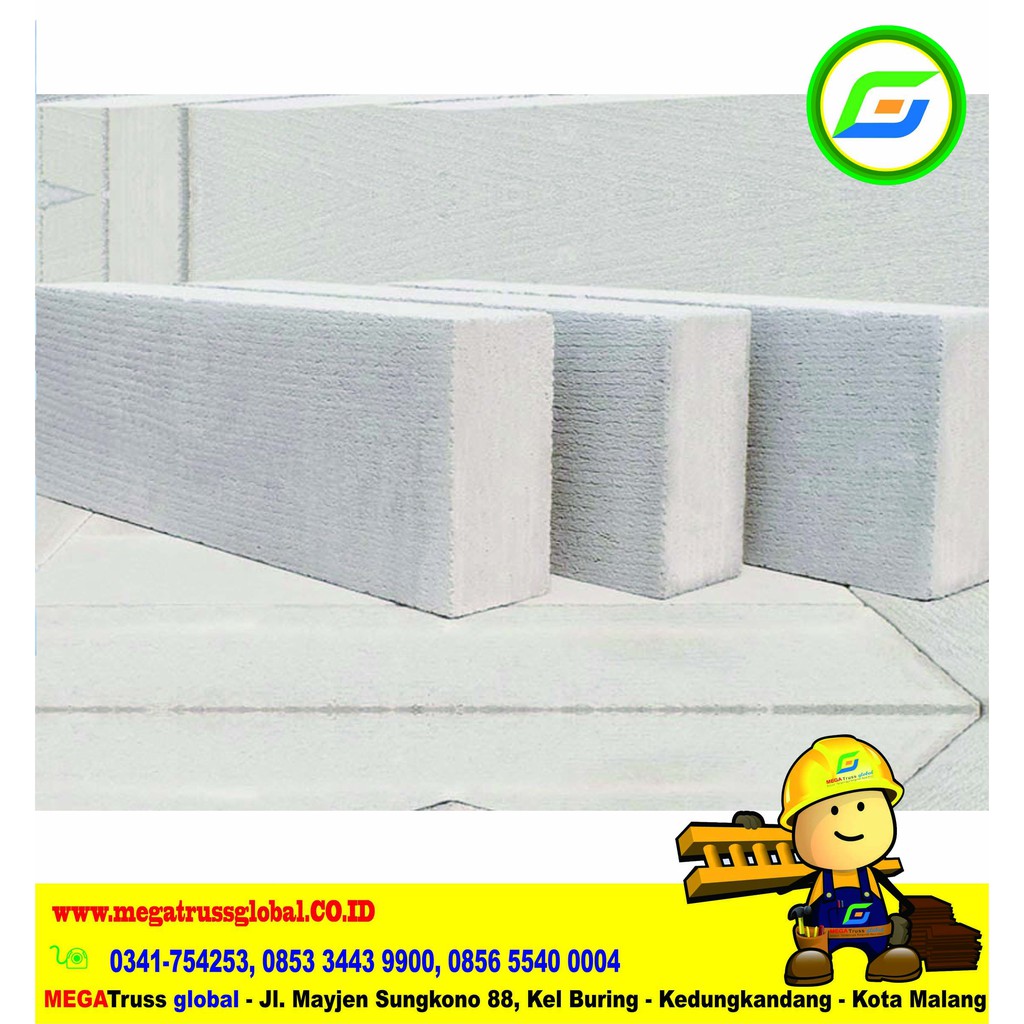 Bata Ringan Type AAC di Bali -  Bata Hebel - Material Bahan Bangunan