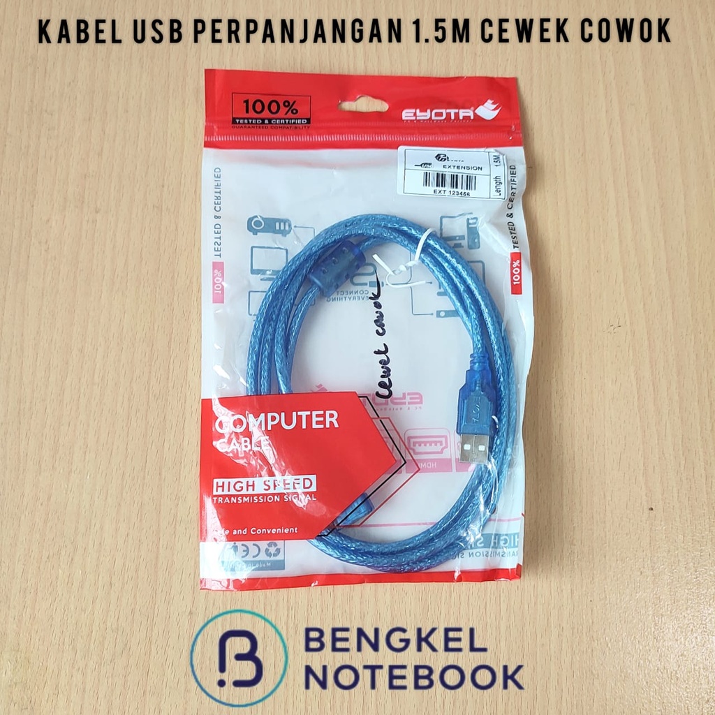 Kabel USB Perpanjangan 1.5M Cewek Cowok