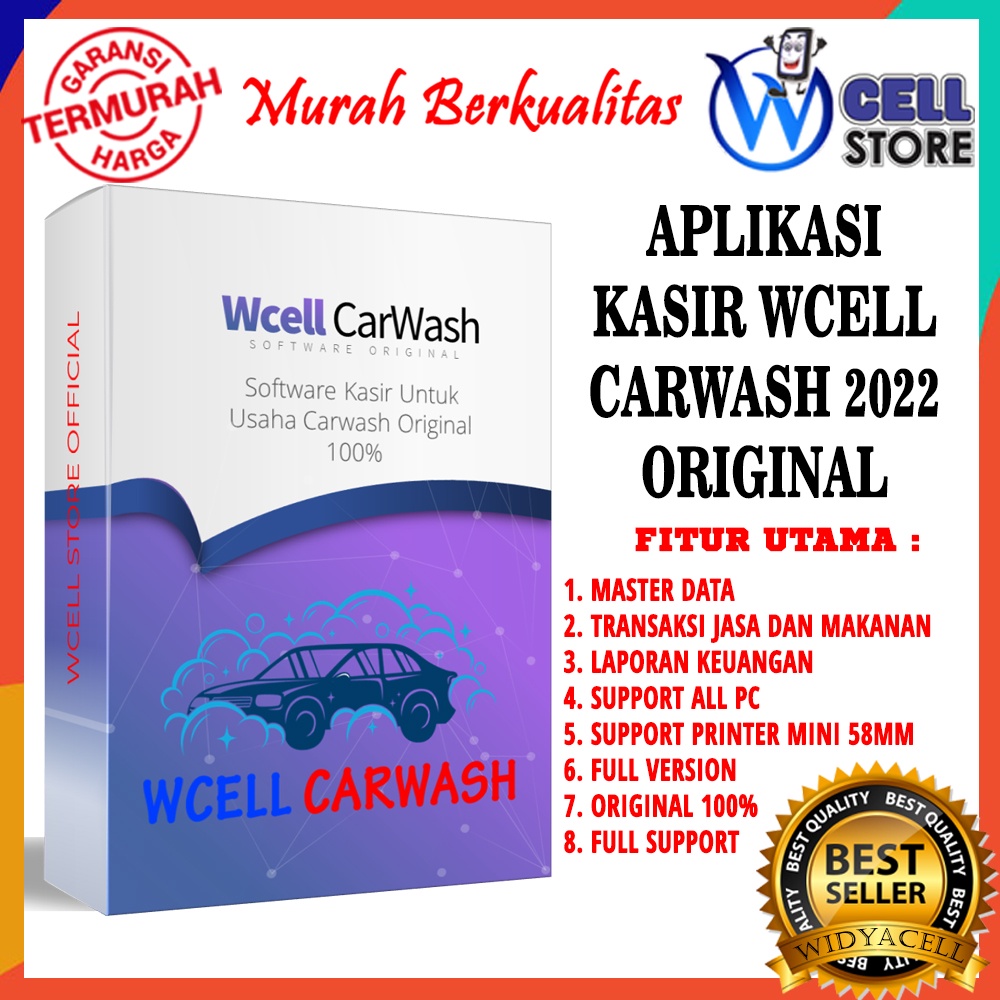 Jual Software Program Aplikasi Kasir Wcell Car Wash Carwash Cuci