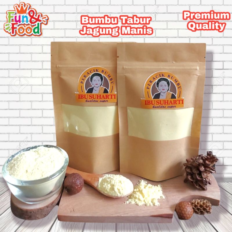 

Ibu Suharti - Bumbu Tabur Jagung Manis Bubuk Tabur Jagung Manis Bumbu Keripik Kentang Snack Kualitas Premium