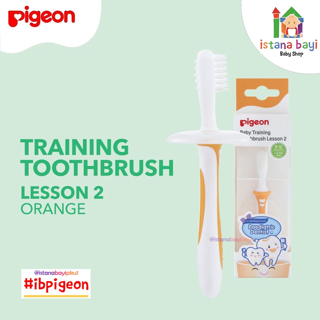 Pigeon Training Toothbrush Lesson 2 - Sikat gigi bayi