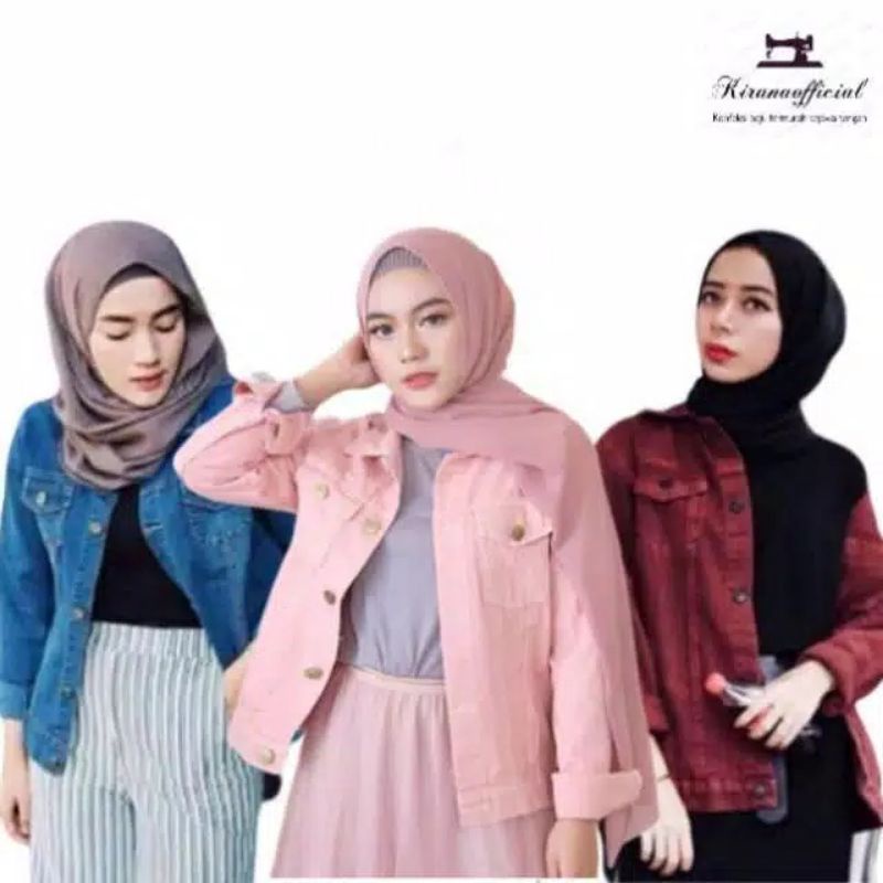 (KI STYLE) JAKET JEANS BIONDI | JAKET JEANS TEBAL | JAKET JEANS MURAH | JAKET JEANS WANITA