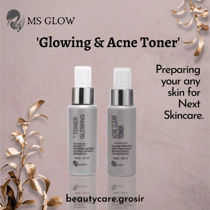 MS GLOW FACE TONER / Toner Glowing / Acne Toner