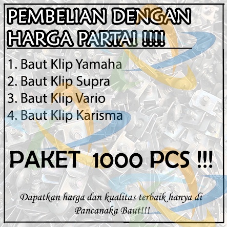 BAUT KLIP 1000 PCS