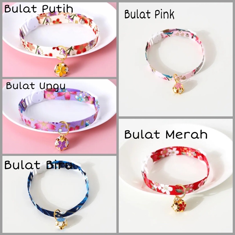 Kalung Kucing Anjing Pet Collar Bunga Aster Daisy Pet Necklace Cat Dog