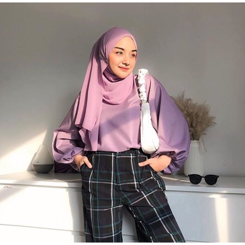 plain lune / balon blouse / puff blouse