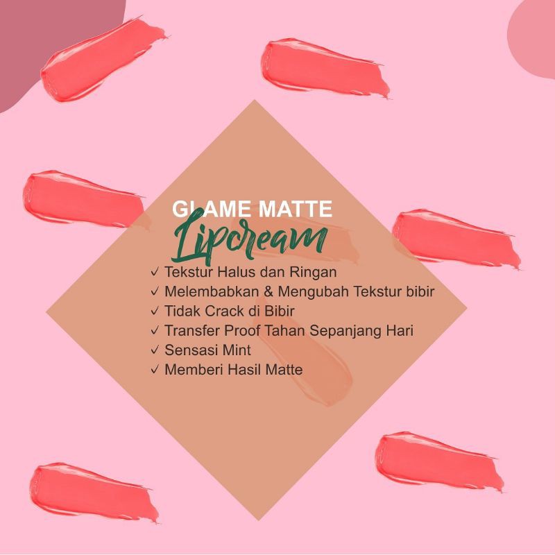 lipcream glame matte/lipcream asm group