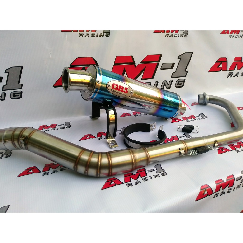 Knalpot Racing DBS Biru Bluemoon Satria F Fu 150 New Sonic Sonic150