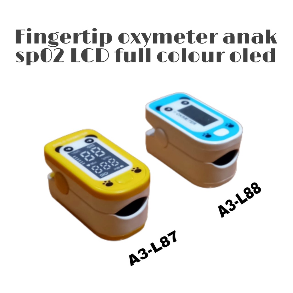 Fingertip pulse oxymeter Fingertip oximeter SpO2 LCD Full Colour OLED - A02