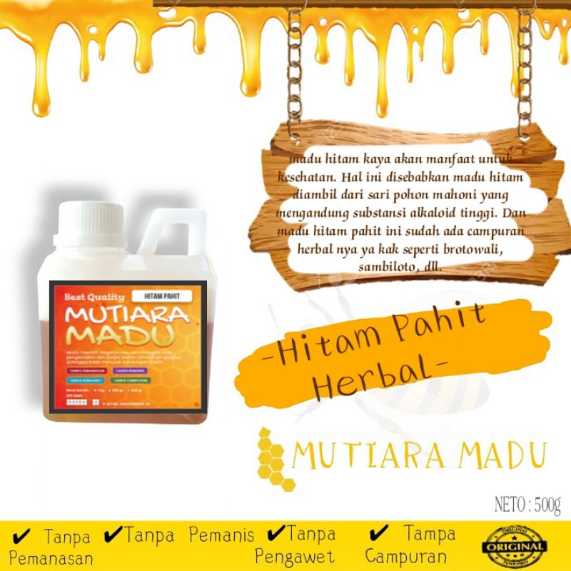 

MADU HITAM PAHIT HERBAL 500g