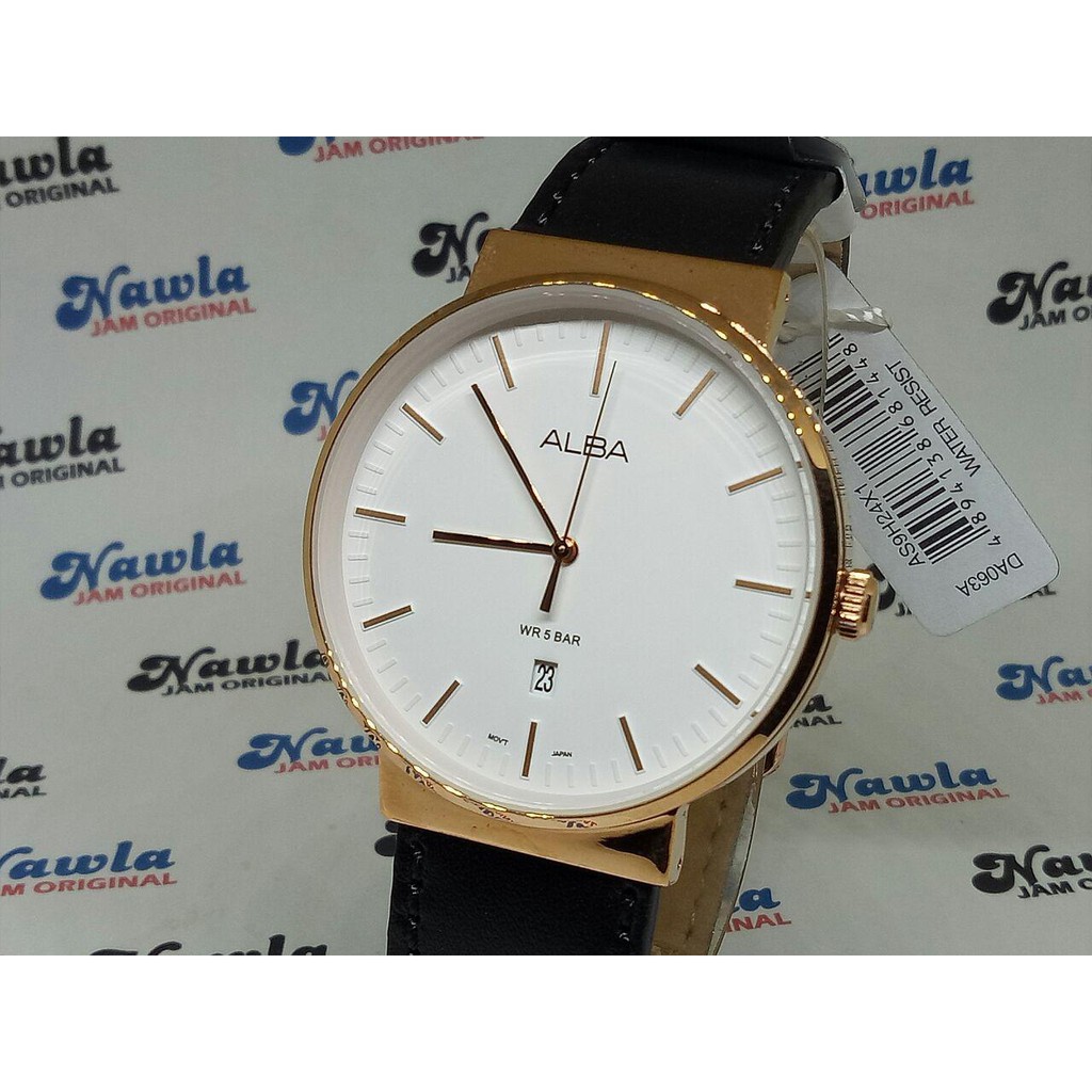 Alba Quartz AS9H24X1 Analog White Dial - Jam Tangan Pria AS9H24