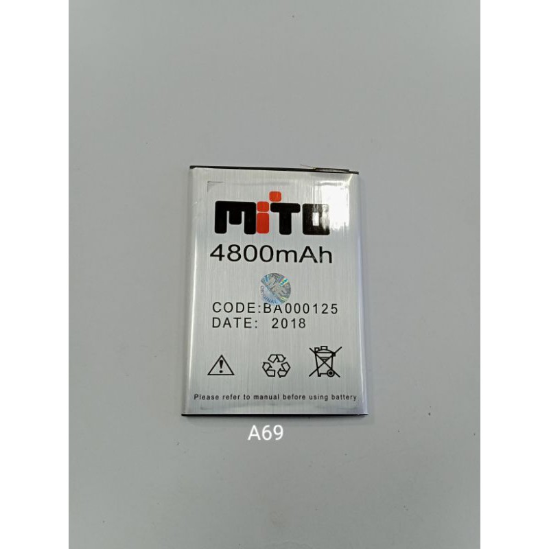 Baterai Mito A69 Fantasy 3 BA00125 BA 00125 battery batre baterei batere batray batrai batrei