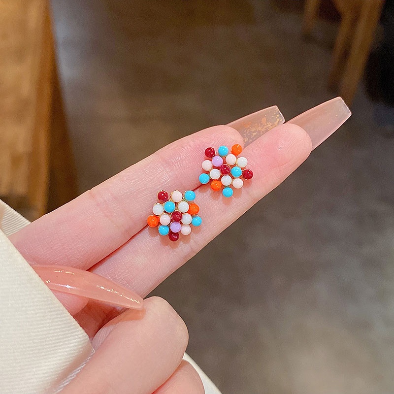 Anting Stud Jarum Perak 925 Bentuk Bintang Geometris Untuk Musim Panas