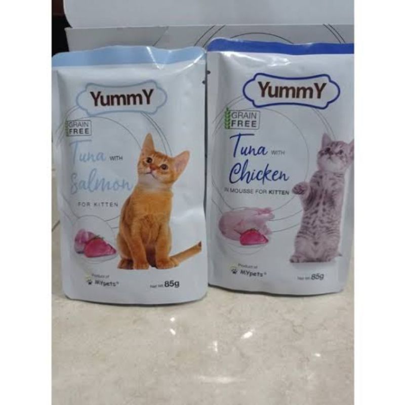 YUMMY POUCH ADULT &amp; KITTEN 85gr