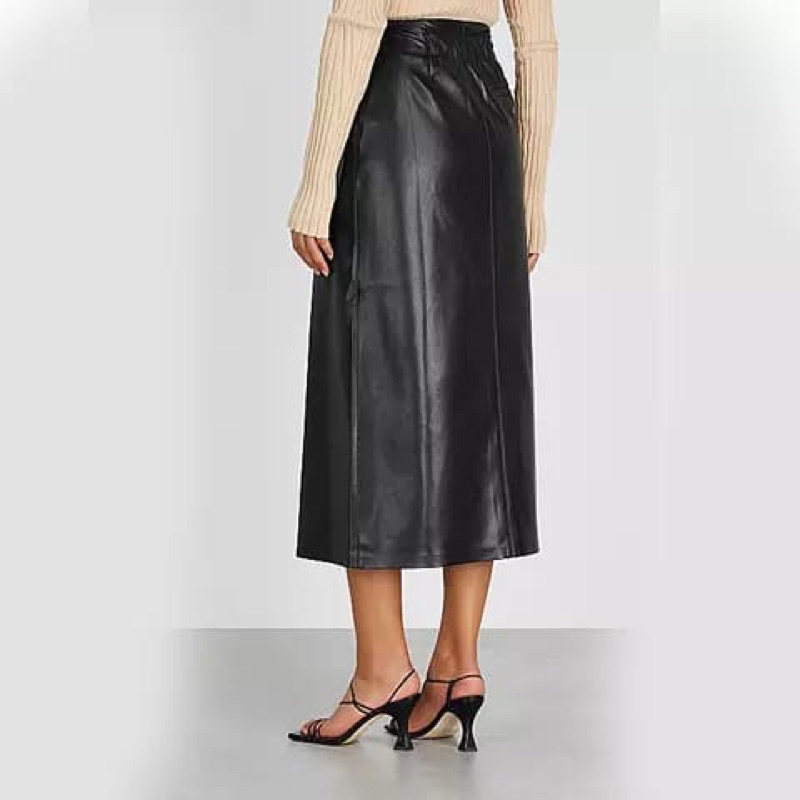 Skirt pareo leather / rok lilit kulit wanita by riseleather.id