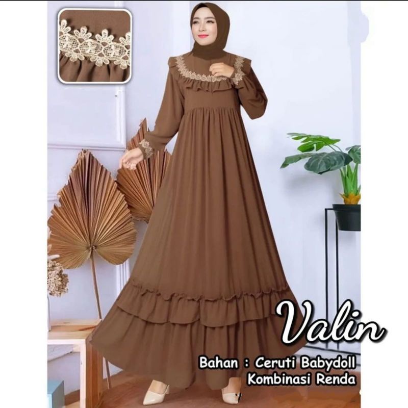 VALLIN DRESS GAMIS PREMIUM CERUTI PREMIUM ORIGINAL100% HIGH QUALITY100%