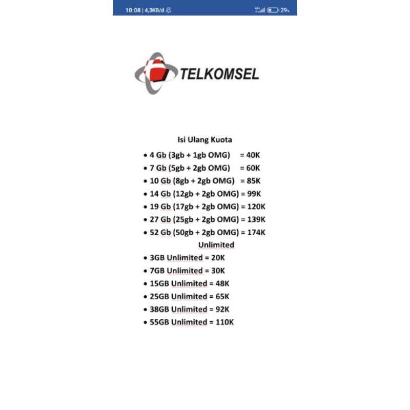 Kuota Internet Tsel Murah Untuk Area Mataram - Tt ...