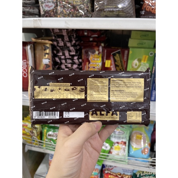 Cokelat Compound ALFA 250gr / coklat batang