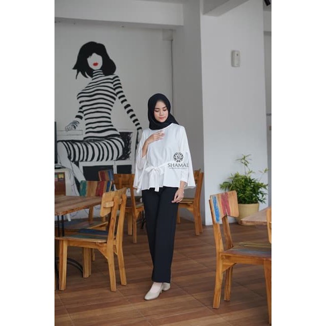 Baju Atasan Wanta Blouse Wanita Baju Kerja Wanita Aliya Blouse Lp0293