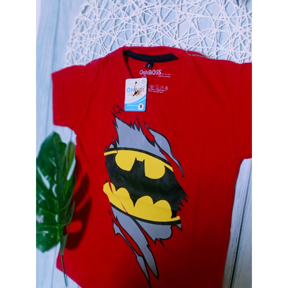 COD KAOS BAJU ANAK LAKI LAKI SUPERHERO BATMAN SOBEK MERAH 1-10 THN OSHBOSS-3