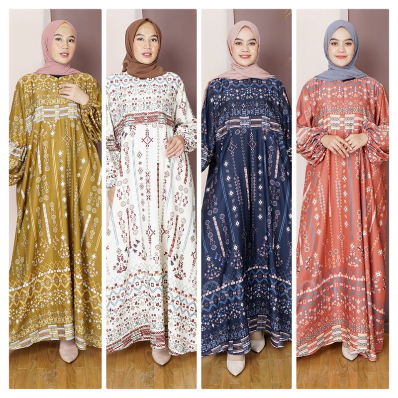 COD DENNIS Nova KRISTYA ORIGINAL BINTI GAMIS JUMBO MAXMARA BIGSIZE LD 130 140 FIT XXXL BUSUI