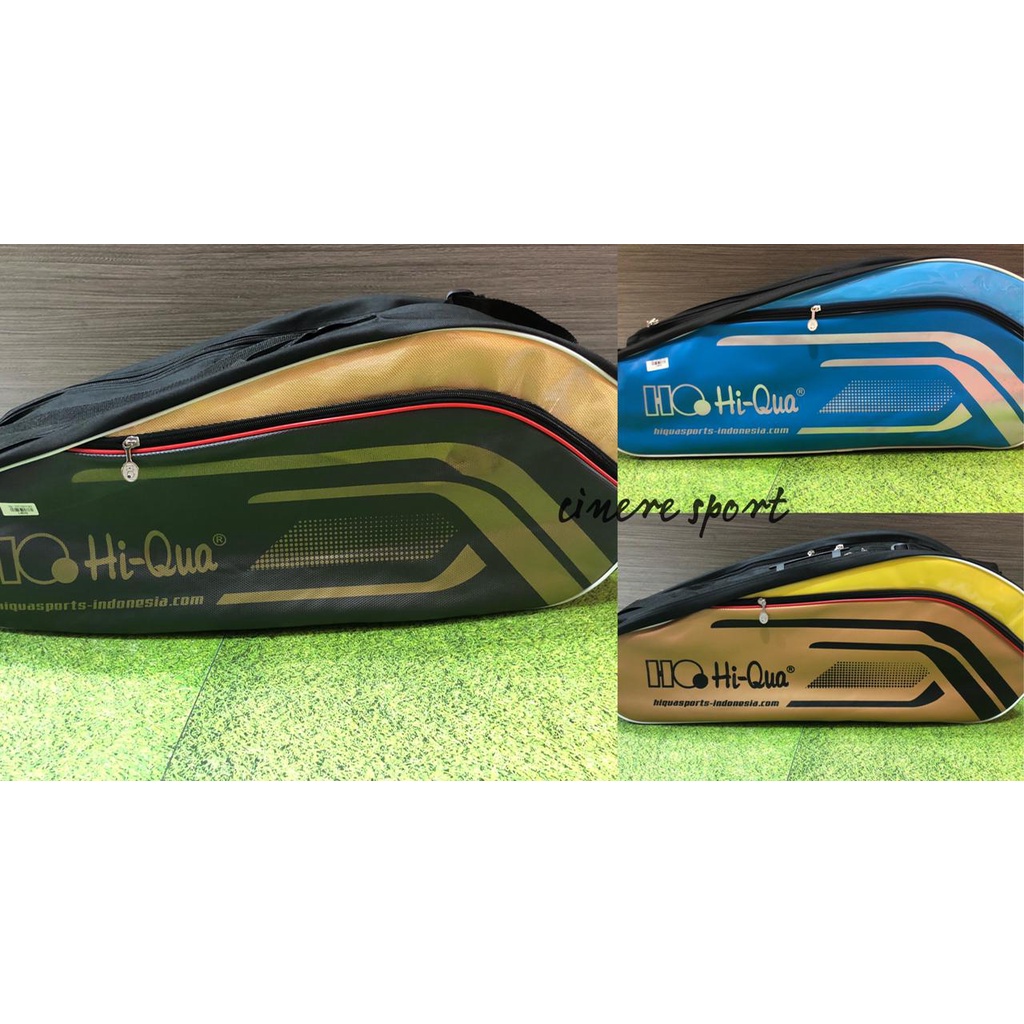 Tas Badminton HIQUA THERMO DOUBLE SUPERLINE Ransel Jinjing Backpack Original