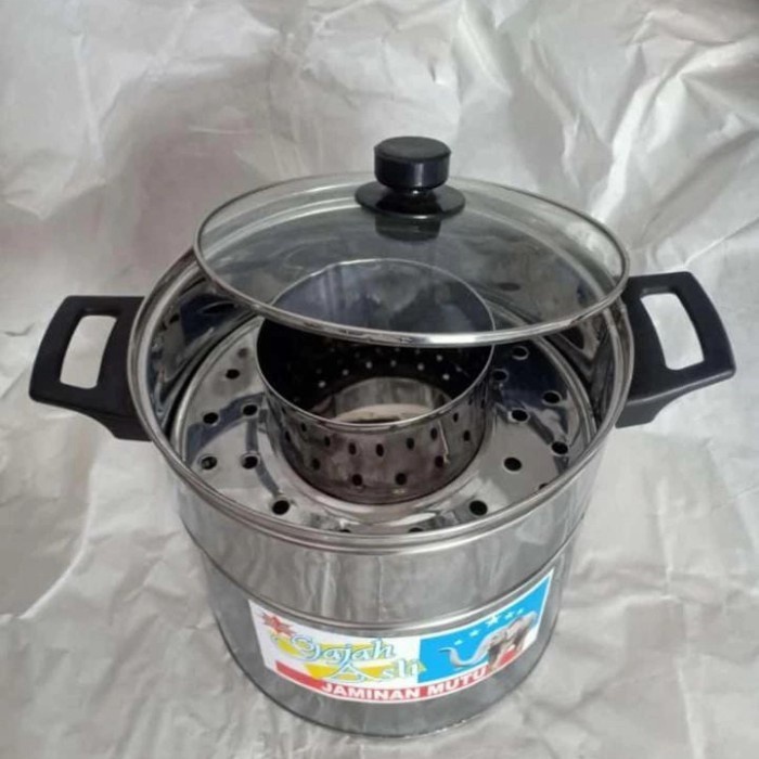 dandang bakso mini tutup kaca UK 22cm