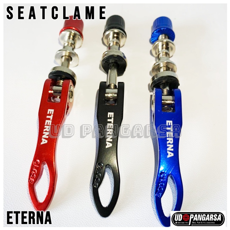 Seat clamp klem tiang sadel alloy batang baut putar kunci tiang sadel sepeda minion minitrek mtb