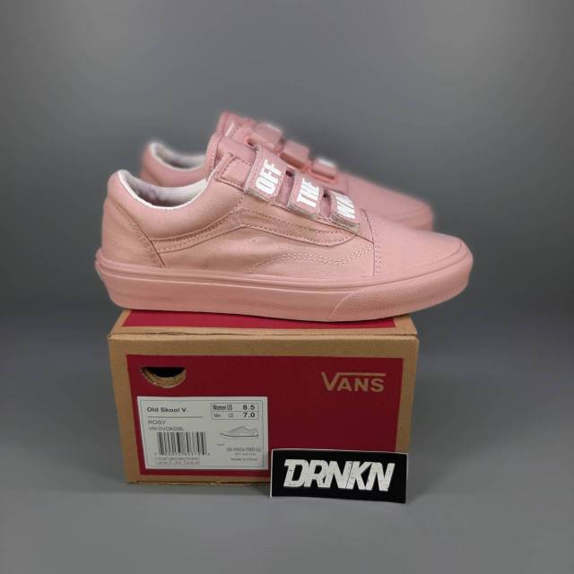 pink velcro vans