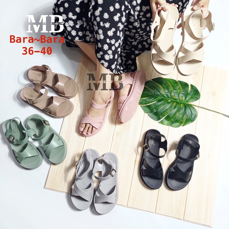 BARABARA SANDAL JELLY KARET IMPORT WANITA MODEL GUNUNG JSL1788V5