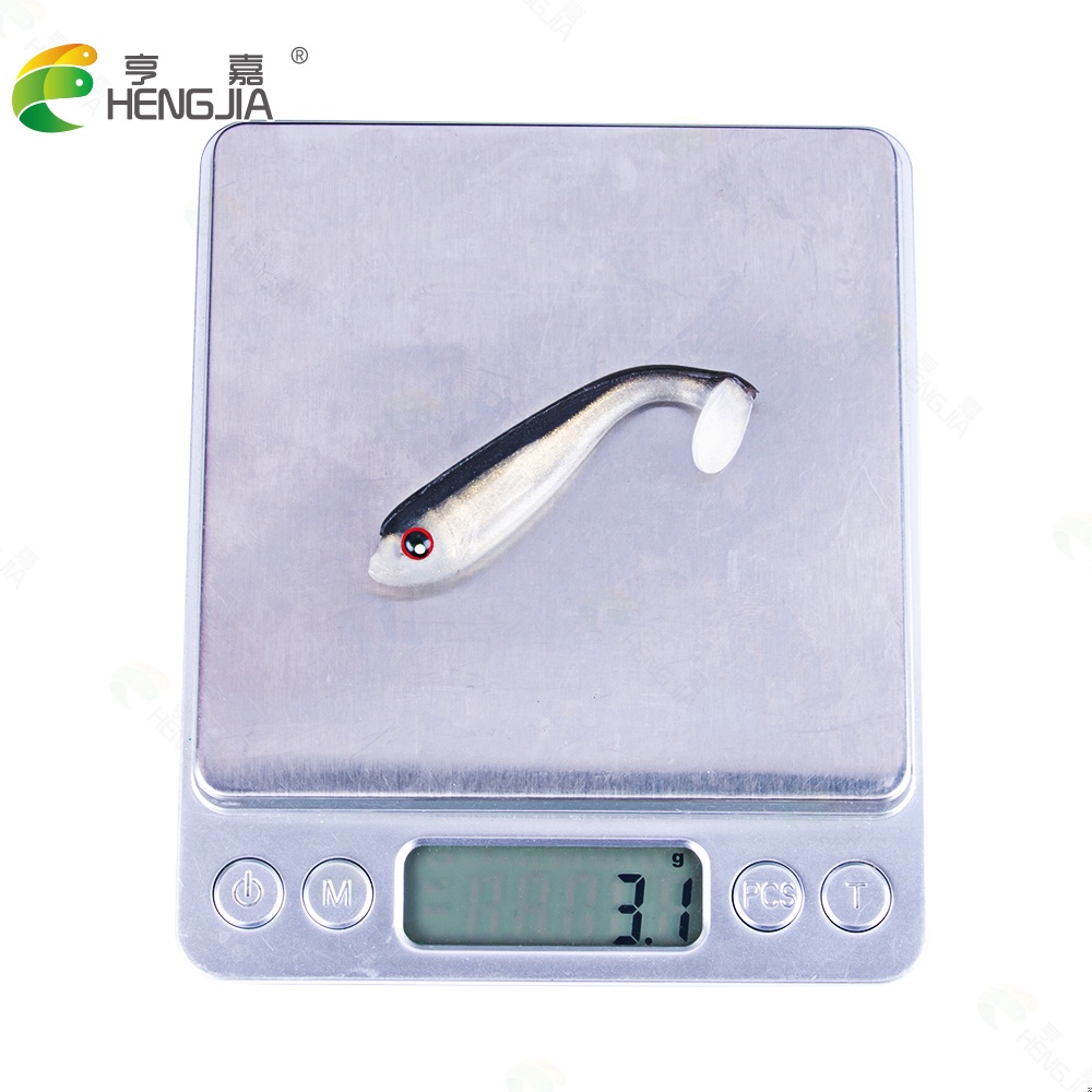 Hengjia 10 Pcs Umpan Pancing Soft Bait Bentuk Cacing Keriting Bahan Silikon Ukuran 6.5cm 3.1g