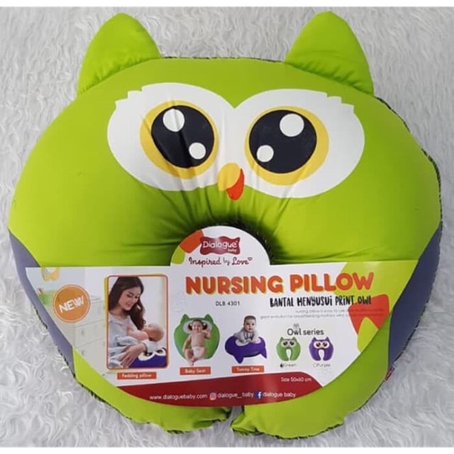 Preloved bantal menyusui (nursing pillow) Dialogue Hijau