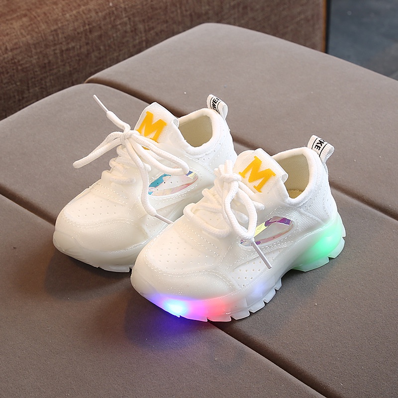 LED6-Sepatu Lampu Sport Sneaker Anak Laki Perempuan Import