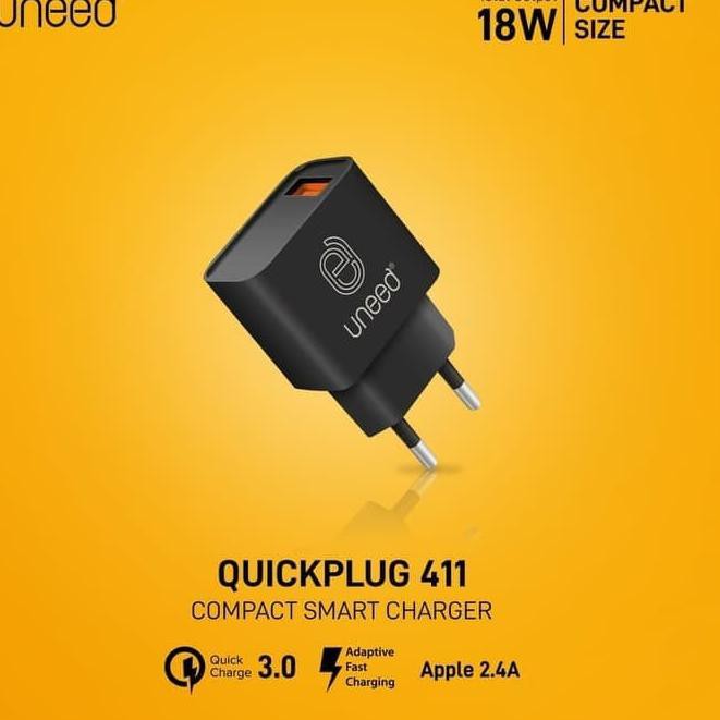 KGA ✅ UNEED CHARGER ADAPTER F CHARGING QC 3.0 18w GARANSI RESMI UNEED Terbaru